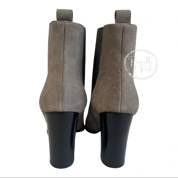 Christian Louboutin Crosta Verabotta 85 Chelsea Boots Grey Black Ankle Boots 36.5