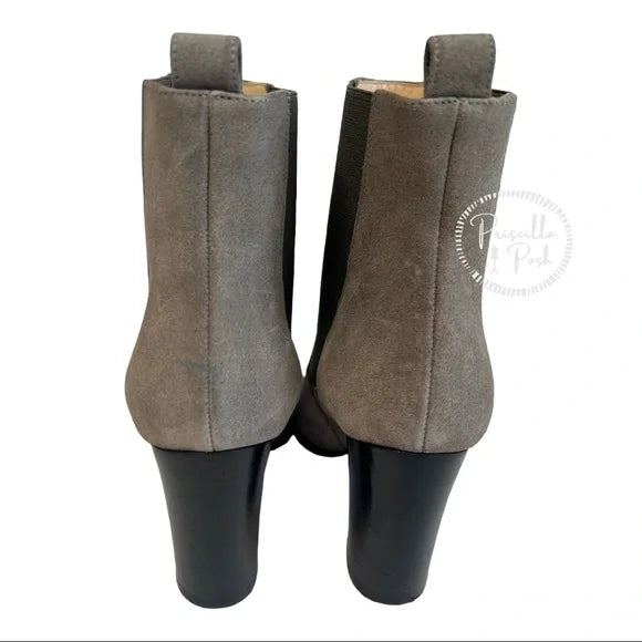 Christian Louboutin Crosta Verabotta 85 Chelsea Boots Grey Black Ankle Boots 36.5