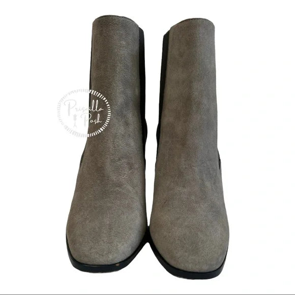 Christian Louboutin Crosta Verabotta 85 Chelsea Boots Grey Black Ankle Boots 36.5