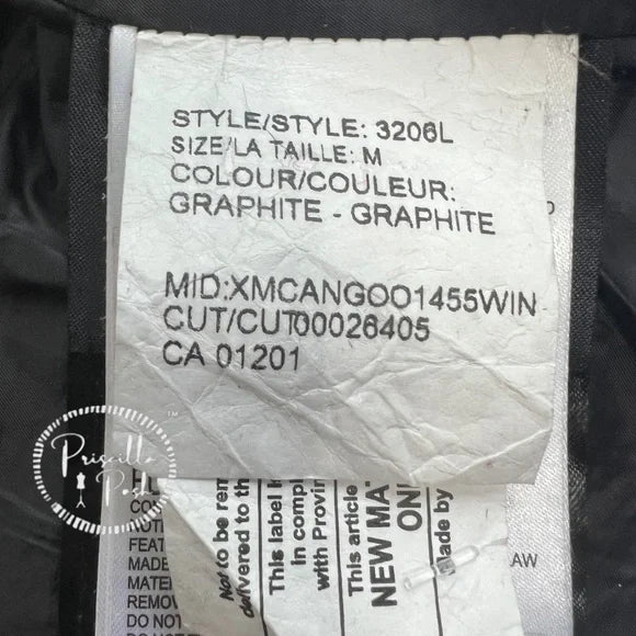 Canada Goose Lunenburg Fox Fur Trim Down Parka 3206L Graphite Grey Black Long Medium