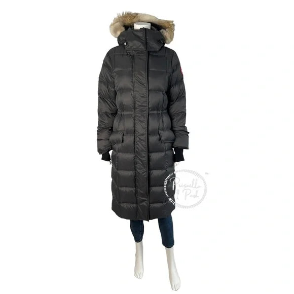 Canada Goose Lunenburg Fox Fur Trim Down Parka 3206L Graphite Grey