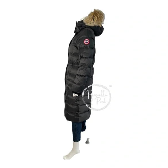 Canada Goose Lunenburg Fox Fur Trim Down Parka 3206L Graphite Grey Black Long Medium