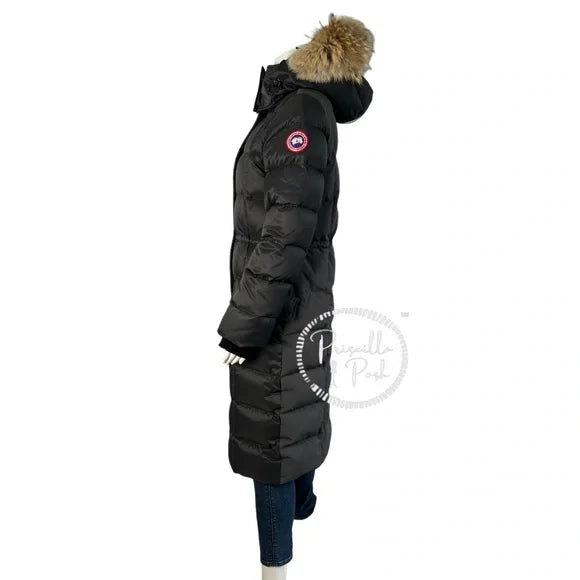 Canada Goose Lunenburg Fox Fur Trim Down Parka 3206L Graphite Grey Black Long Medium