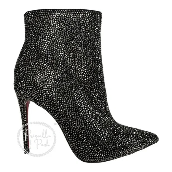 Christian Louboutin So Kate Custom AB Crystal Swarovski Boots Booties Ankle Boots