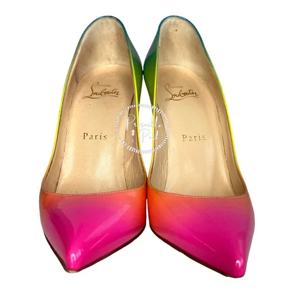 Christian Louboutin Pigalle Follies 100 Rainbow 36.5