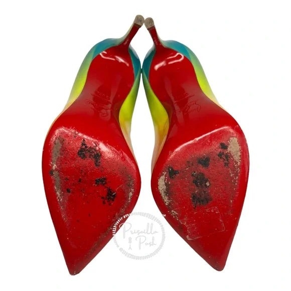 Christian Louboutin Pigalle Follies 100 Rainbow 36.5