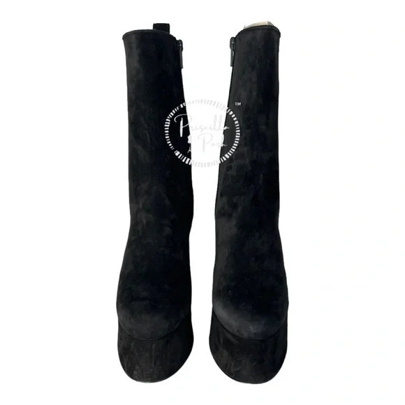 NWB Christian Louboutin Izamayaz suede platform ankle boots 40 Block Heel