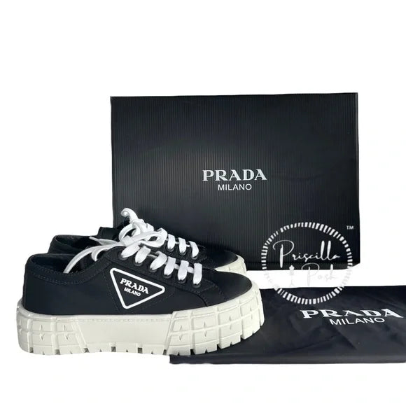 Prada platform sneakers 2024 black