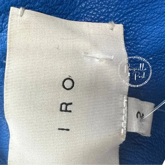 IRO Cobalt Blue Asheville Leather Motorcycle