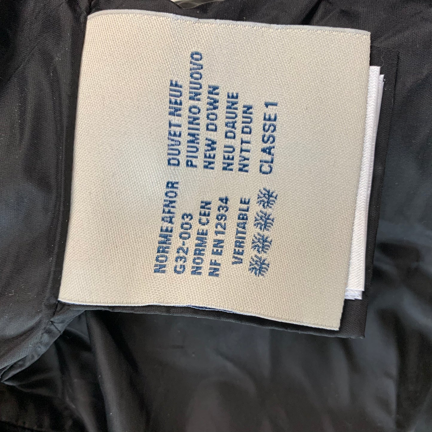 Moncler Black Peplum Hem Goose Down Puffer Jacket