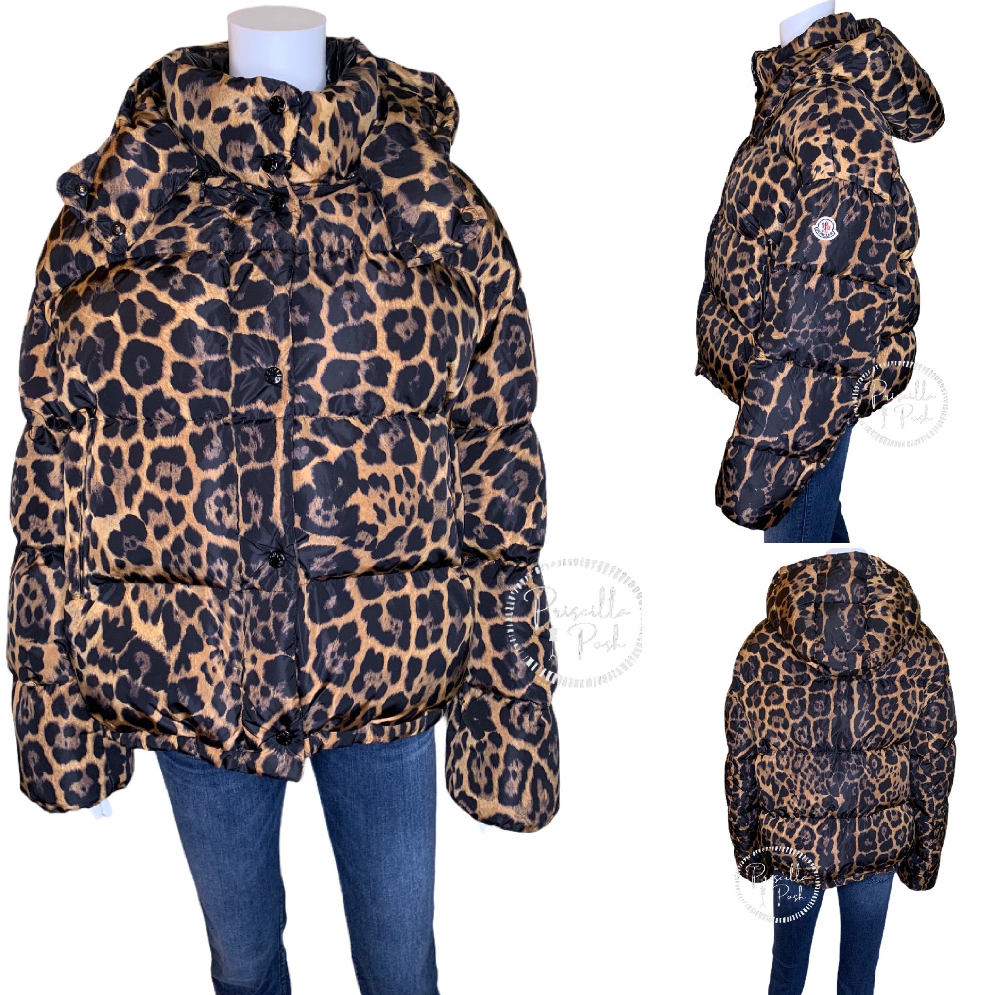 Moncler sales cheetah puffer