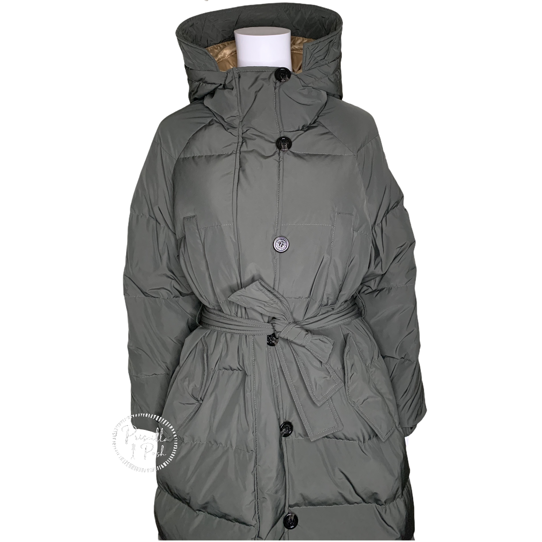 Moncler Neba Giubbotto Long Down Parka Olive Green