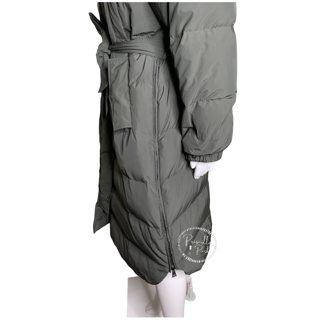 Moncler Neba Giubbotto Long Down Parka Olive Green