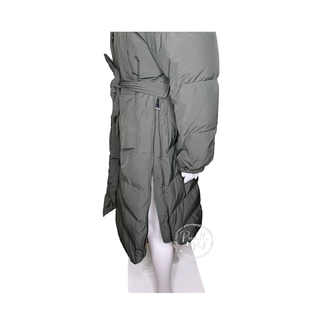 Moncler Neba Giubbotto Long Down Parka Olive Green