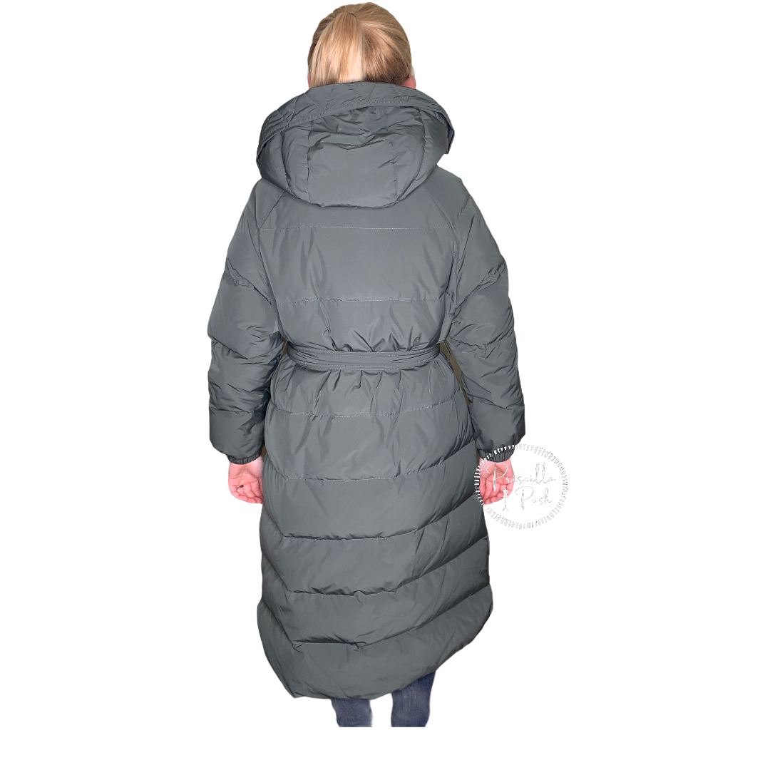 Moncler Neba Giubbotto Long Down Parka Olive Green