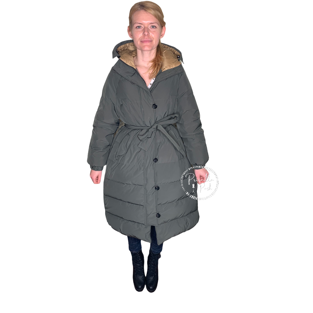 Moncler Neba Giubbotto Long Down Parka Olive Green