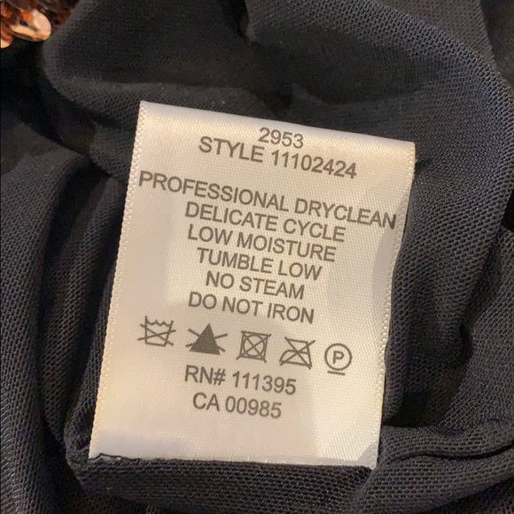 NWT Tory Burch Ombre Black/Gold Rannon Dress