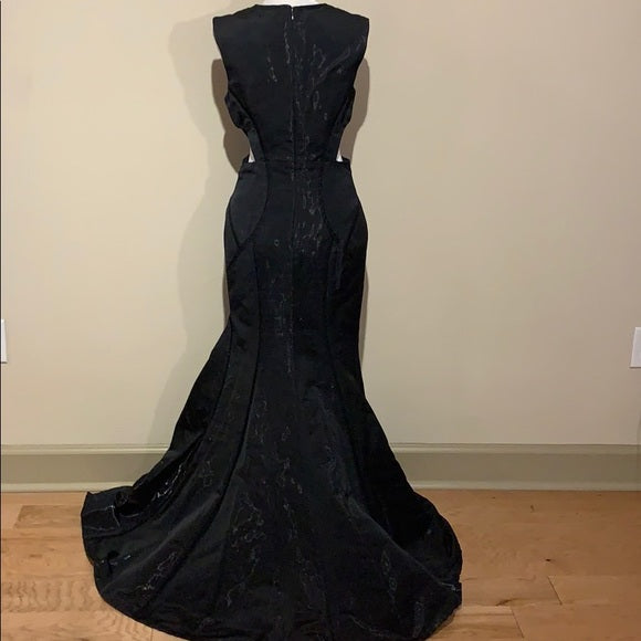 Nicole Miller 'Kelsey - Liquid Vinyl' Trumpet Gown