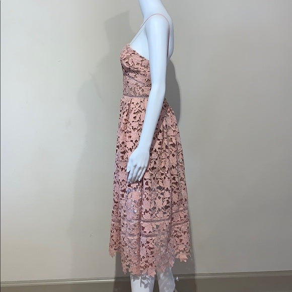 Self-Portrait Azaelea Dress in Blush Pale Pink