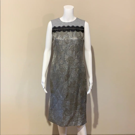 Tory Burch Lurex Jacquard Sleeveless Jane Dress 6