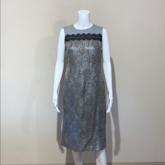 Tory Burch Lurex Jacquard Sleeveless Jane Dress 6