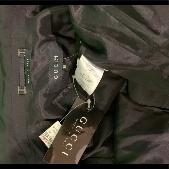 NWT Gucci Wool Cropped Blazer Black New W Tags