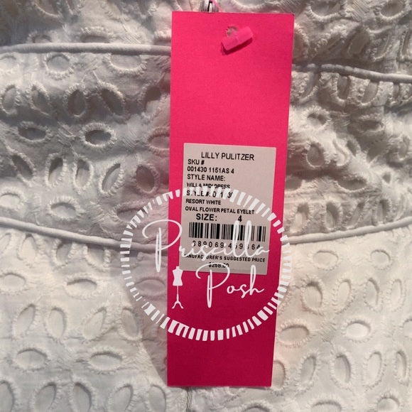 NWT Lilly Pulitzer “Willa Midi Dress” White Halter 4