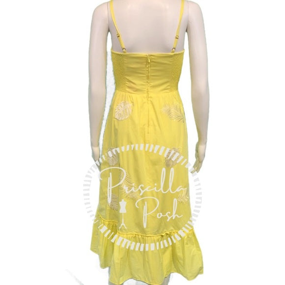 NWT Lilly Pulitzer Eloisa Midi Dress Yellow 00