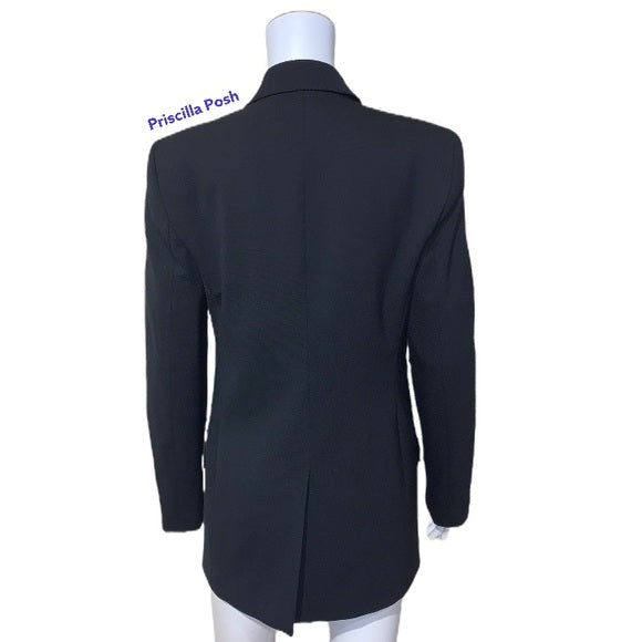 ALEXANDER WANG Blazer With Leather Sleeves Black