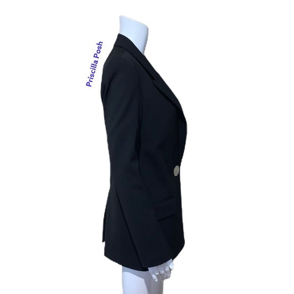 ALEXANDER WANG Blazer With Leather Sleeves Black