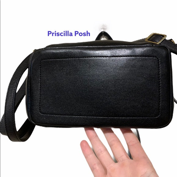 Vintage Coach Legacy Black Leather Backpack 9858