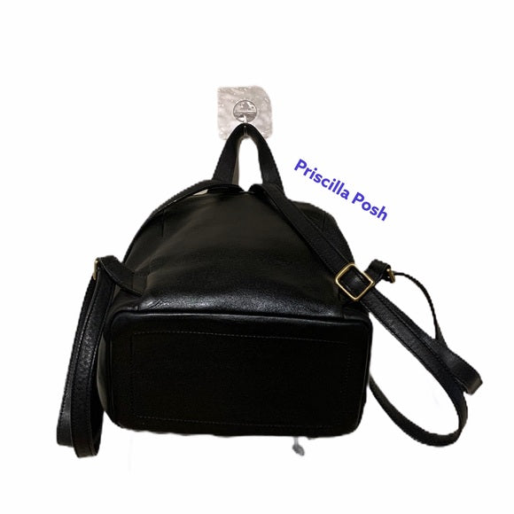Vintage Coach Legacy Black Leather Backpack 9858
