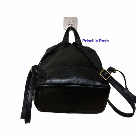 Vintage Coach Legacy Black Leather Backpack 9858