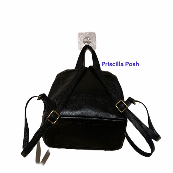 Vintage Coach Legacy Black Leather Backpack 9858