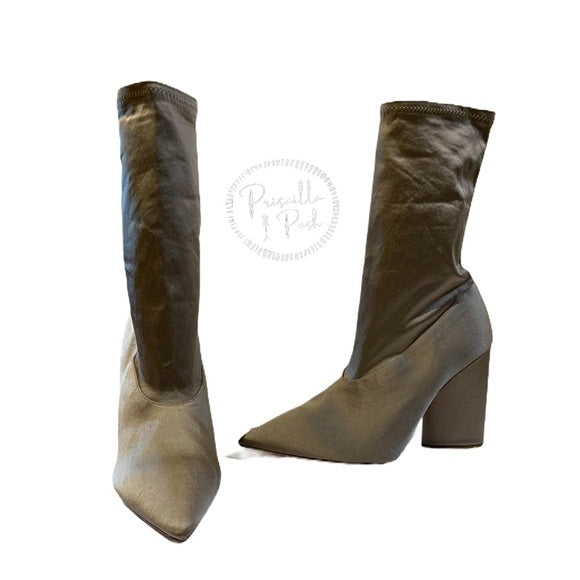 NWOB YEEZY Season 7 Stretch Satin Ankle Bootie