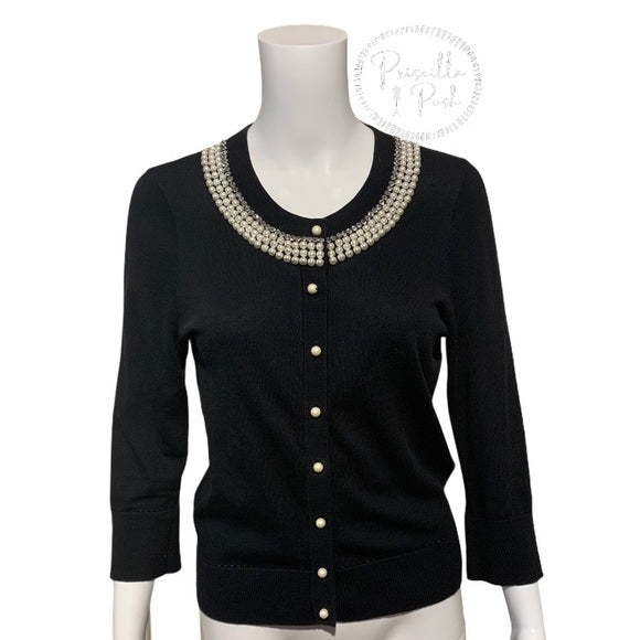 Kate Spade New York Black Tula Embellished Sweater