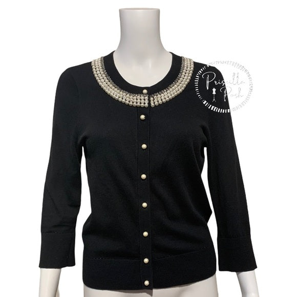 Kate Spade New York Black Tula Embellished Sweater