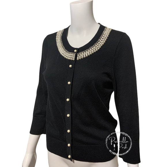 Kate Spade New York Black Tula Embellished Sweater