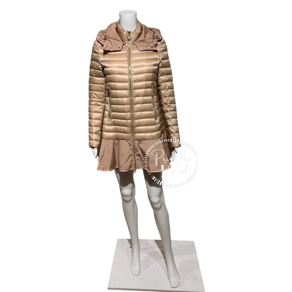 Moncler 'Daurade' Peplum Hem Down Puffer Jacket