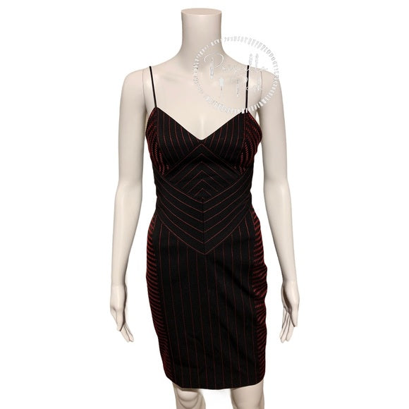Alexander Wang Black Dress With Red Detail Bodycon