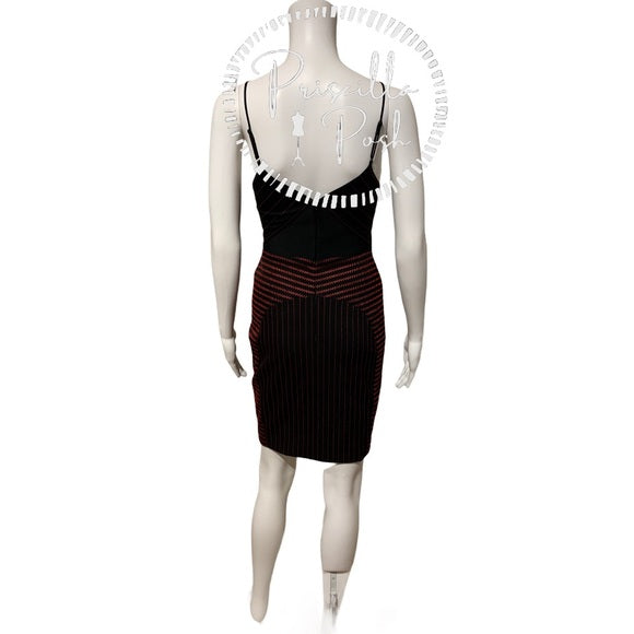 Alexander Wang Black Dress With Red Detail Bodycon