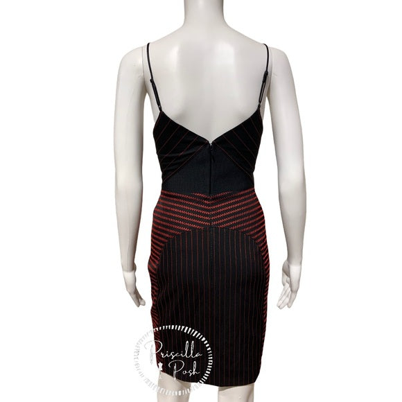 Alexander Wang Black Dress With Red Detail Bodycon