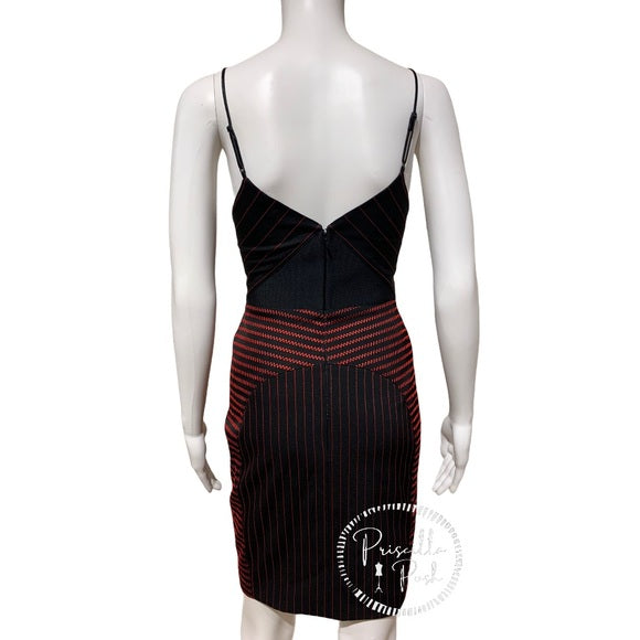 Alexander Wang Black Dress With Red Detail Bodycon