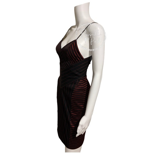 Alexander Wang Black Dress With Red Detail Bodycon