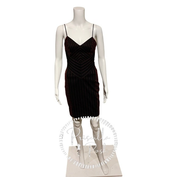 Alexander Wang Black Dress With Red Detail Bodycon
