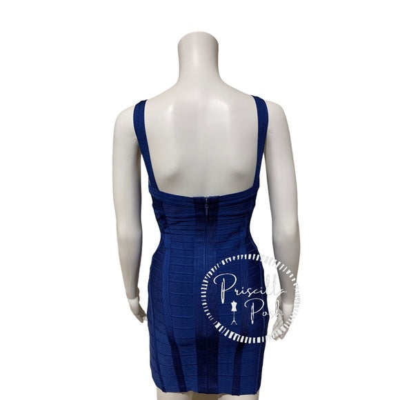 Herve Leger Nadya Bandage Dress Ultramarine Blue
