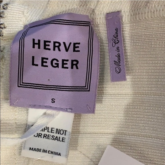 Herve Leger Rebecca Cutout Peplum Bandage Dress