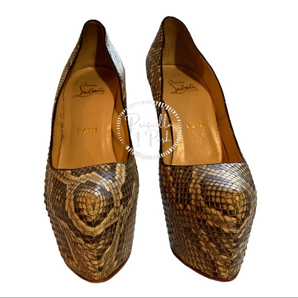 Christian Louboutin Python Daffodile 160 Pumps