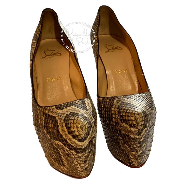 Christian Louboutin Python Daffodile 160 Pumps