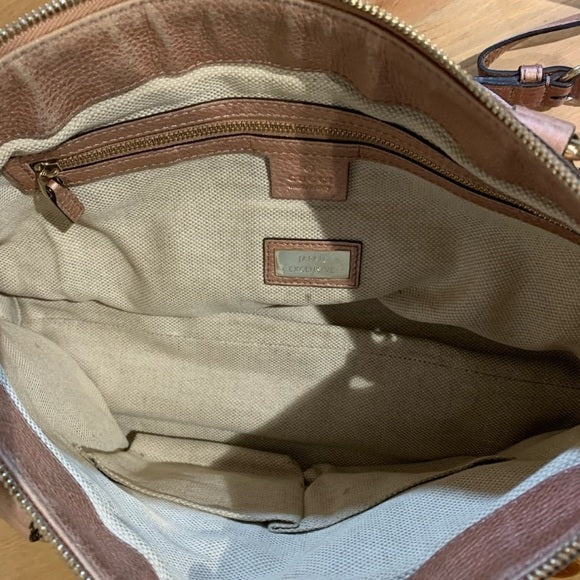 Gucci Metallic Calfskin Medium Soho Tote Bag Pink